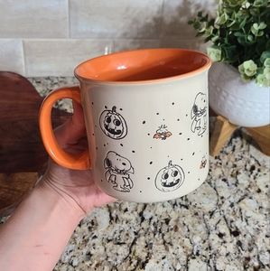 Peanuts snoopy pumpkin halloween mug